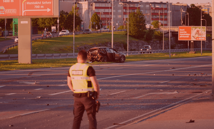 Accident scene